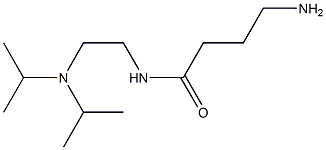 4-amino-N-[2-(diisopropylamino)ethyl]butanamide 结构式