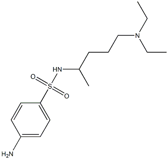 4-amino-N-[5-(diethylamino)pentan-2-yl]benzene-1-sulfonamide 结构式