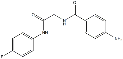 4-amino-N-{2-[(4-fluorophenyl)amino]-2-oxoethyl}benzamide 结构式