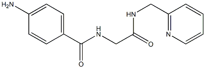 4-amino-N-{2-oxo-2-[(pyridin-2-ylmethyl)amino]ethyl}benzamide 结构式