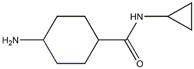 4-amino-N-cyclopropylcyclohexane-1-carboxamide 结构式