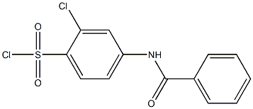 4-benzamido-2-chlorobenzene-1-sulfonyl chloride 结构式