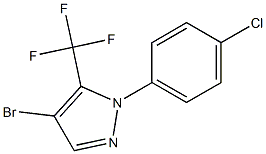 4-bromo-1-(4-chlorophenyl)-5-(trifluoromethyl)-1H-pyrazole 结构式