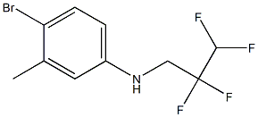 4-bromo-3-methyl-N-(2,2,3,3-tetrafluoropropyl)aniline 结构式