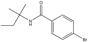 4-bromo-N-(1,1-dimethylpropyl)benzamide 结构式