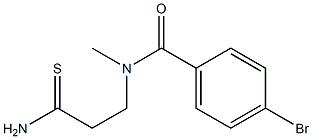 4-bromo-N-(2-carbamothioylethyl)-N-methylbenzamide 结构式