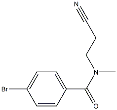 4-bromo-N-(2-cyanoethyl)-N-methylbenzamide 结构式