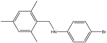 4-bromo-N-[(2,4,6-trimethylphenyl)methyl]aniline 结构式