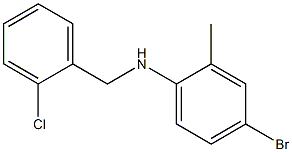 4-bromo-N-[(2-chlorophenyl)methyl]-2-methylaniline 结构式