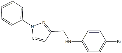 4-bromo-N-[(2-phenyl-2H-1,2,3-triazol-4-yl)methyl]aniline 结构式