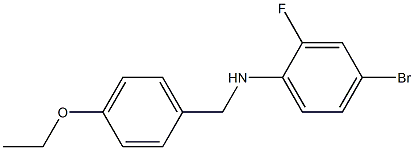 4-bromo-N-[(4-ethoxyphenyl)methyl]-2-fluoroaniline 结构式