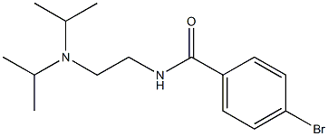 4-bromo-N-[2-(diisopropylamino)ethyl]benzamide 结构式