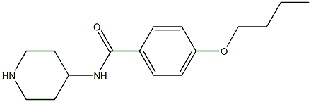 4-butoxy-N-piperidin-4-ylbenzamide 结构式