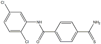 4-carbamothioyl-N-(2,5-dichlorophenyl)benzamide 结构式