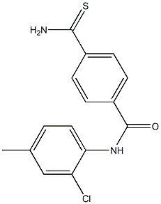 4-carbamothioyl-N-(2-chloro-4-methylphenyl)benzamide 结构式