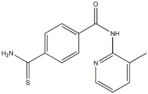 4-carbamothioyl-N-(3-methylpyridin-2-yl)benzamide 结构式