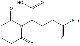 4-carbamoyl-2-(2,6-dioxopiperidin-1-yl)butanoic acid 结构式