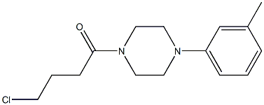 4-chloro-1-[4-(3-methylphenyl)piperazin-1-yl]butan-1-one 结构式