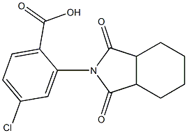 4-chloro-2-(1,3-dioxo-octahydro-1H-isoindol-2-yl)benzoic acid 结构式