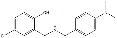 4-chloro-2-[({[4-(dimethylamino)phenyl]methyl}amino)methyl]phenol 结构式