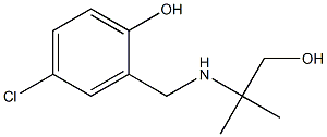 4-chloro-2-{[(1-hydroxy-2-methylpropan-2-yl)amino]methyl}phenol 结构式