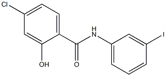 4-chloro-2-hydroxy-N-(3-iodophenyl)benzamide 结构式
