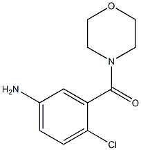 4-chloro-3-(morpholin-4-ylcarbonyl)aniline 结构式