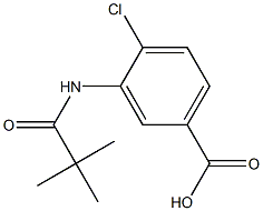 4-chloro-3-[(2,2-dimethylpropanoyl)amino]benzoic acid 结构式