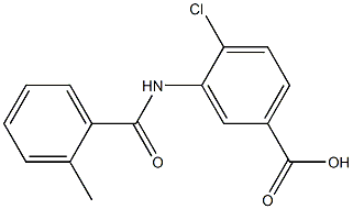 4-chloro-3-[(2-methylbenzoyl)amino]benzoic acid 结构式