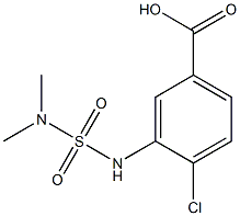 4-chloro-3-[(dimethylsulfamoyl)amino]benzoic acid 结构式