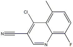 4-chloro-8-fluoro-5-methylquinoline-3-carbonitrile 结构式