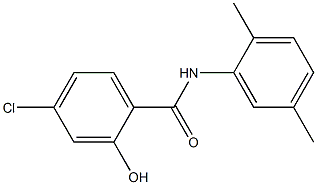 4-chloro-N-(2,5-dimethylphenyl)-2-hydroxybenzamide 结构式