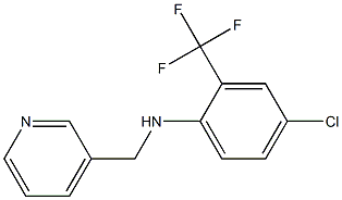 4-chloro-N-(pyridin-3-ylmethyl)-2-(trifluoromethyl)aniline 结构式
