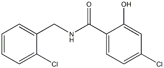 4-chloro-N-[(2-chlorophenyl)methyl]-2-hydroxybenzamide 结构式