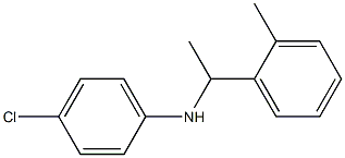 4-chloro-N-[1-(2-methylphenyl)ethyl]aniline 结构式