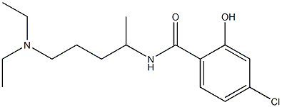 4-chloro-N-[5-(diethylamino)pentan-2-yl]-2-hydroxybenzamide 结构式