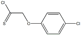 4-chlorophenoxymethanecarbothioyl chloride 结构式