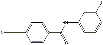 4-cyano-N-(3-iodophenyl)benzamide 结构式