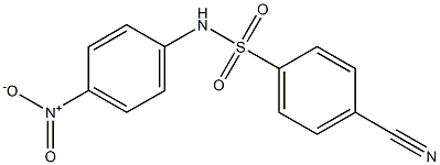 4-cyano-N-(4-nitrophenyl)benzene-1-sulfonamide 结构式