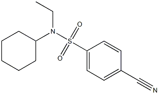 4-cyano-N-cyclohexyl-N-ethylbenzenesulfonamide 结构式