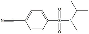 4-cyano-N-isopropyl-N-methylbenzenesulfonamide 结构式