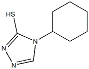 4-cyclohexyl-4H-1,2,4-triazole-3-thiol 结构式