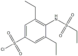 4-ethanesulfonamido-3,5-diethylbenzene-1-sulfonyl chloride 结构式