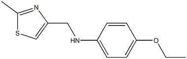 4-ethoxy-N-[(2-methyl-1,3-thiazol-4-yl)methyl]aniline 结构式