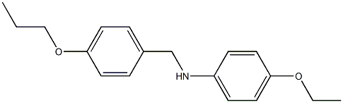 4-ethoxy-N-[(4-propoxyphenyl)methyl]aniline 结构式