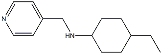 4-ethyl-N-(pyridin-4-ylmethyl)cyclohexan-1-amine 结构式