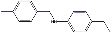 4-ethyl-N-[(4-methylphenyl)methyl]aniline 结构式