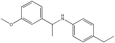 4-ethyl-N-[1-(3-methoxyphenyl)ethyl]aniline 结构式