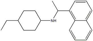 4-ethyl-N-[1-(naphthalen-1-yl)ethyl]cyclohexan-1-amine 结构式