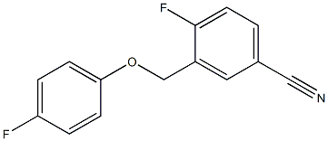 4-fluoro-3-(4-fluorophenoxymethyl)benzonitrile 结构式